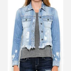 •NWT!• Hidden Denim Jacket